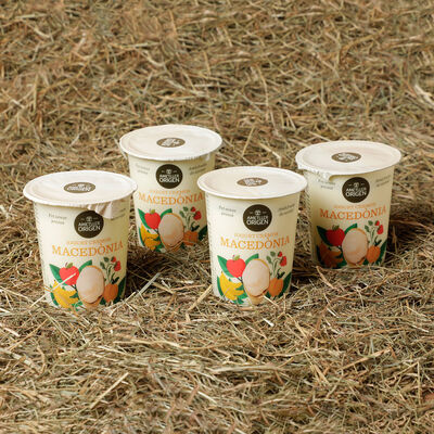 Yogur cremoso de macedonia Ametller Origen - 4uds. 