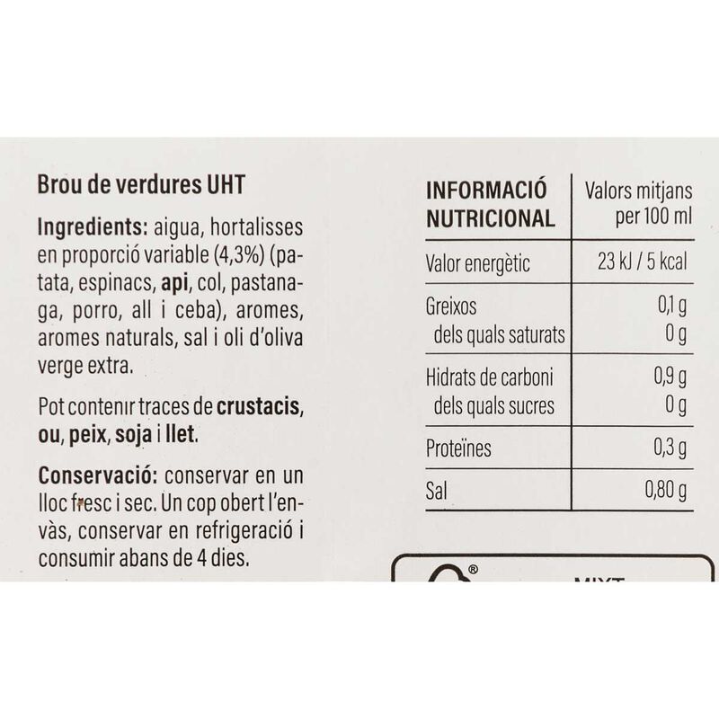 Brou de verdures Essencials  1l 