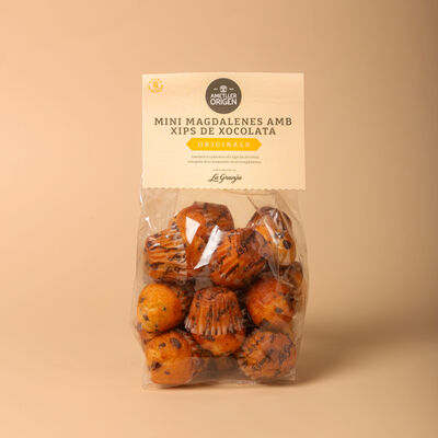 Magdalenas mini choco chips Ametller Origen 200g 