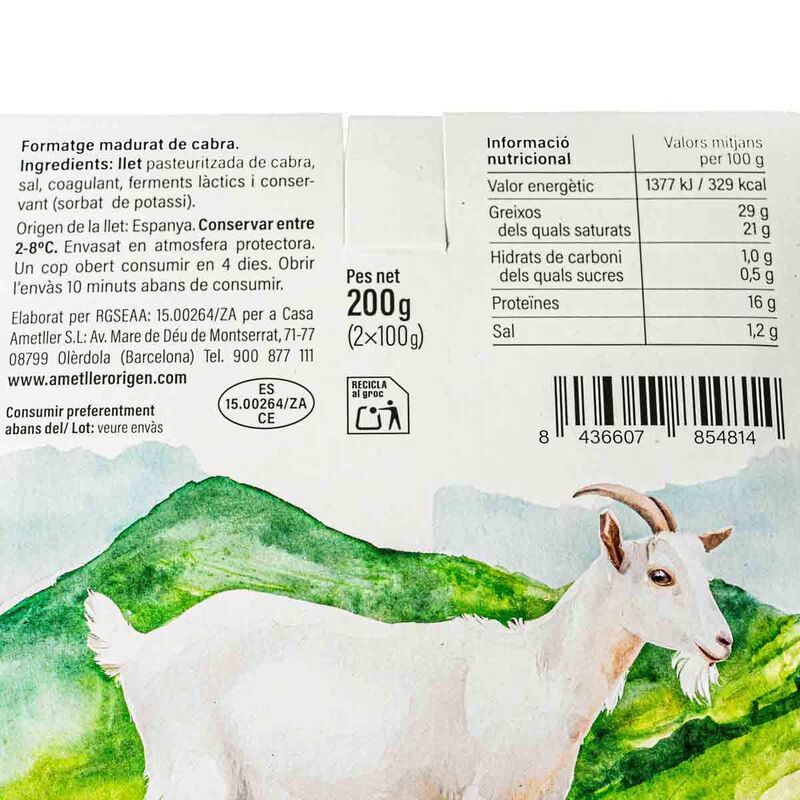 Medallones de cabra fresco Ametller Origen 200 g
