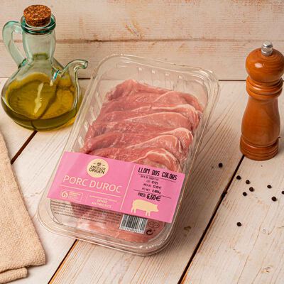 Llom de dos colors de porc duroc Ametller Origen 