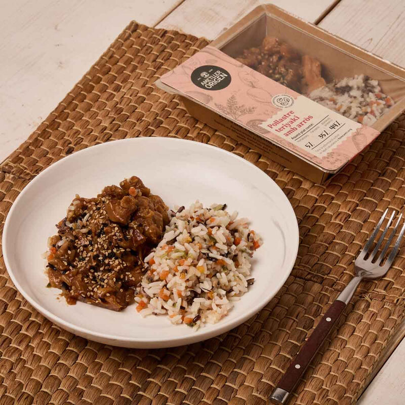 Pollastre al Teriyaki amb arròs Ametller Origen 250g 