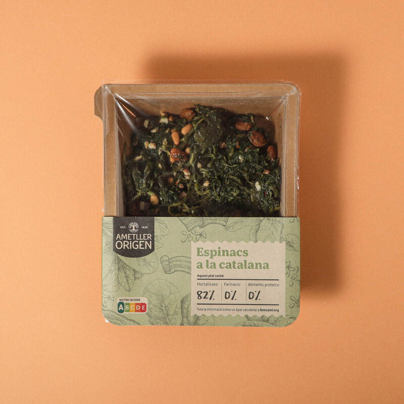 Espinacas a la catalana Ametller Origen 250g
