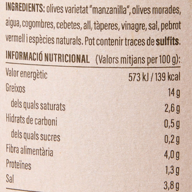 Còctel mediterrani vidre Ametller Origen 440g 