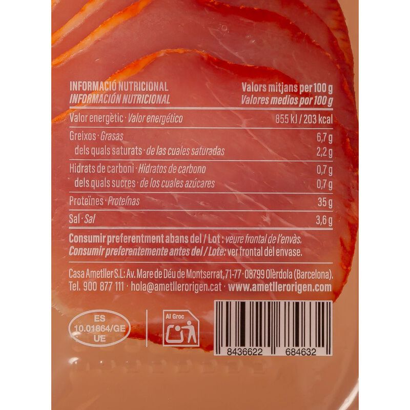 Lomo curado Essencials 40g - pack 2uds. 