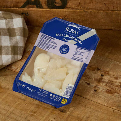 Bacallà esqueixat dessalat Royal 150g 