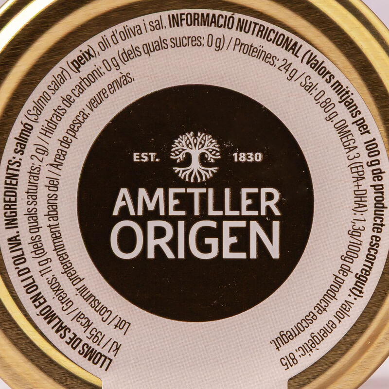 Salmón en aceite de oliva Ametller Origen 100g 