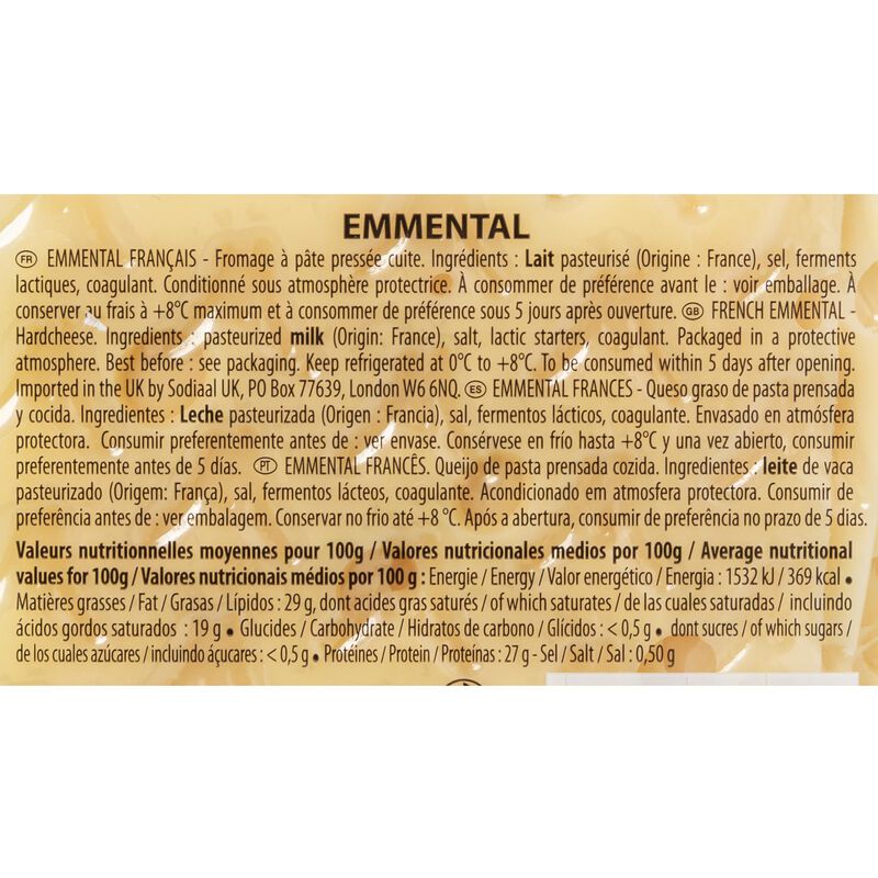 Emmental francès porció Entremont 220g 