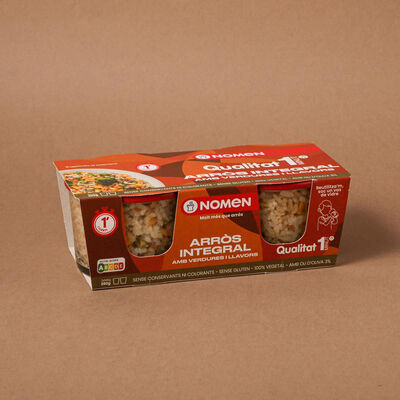 Arroz integral con verduras Nomen 280 g 
