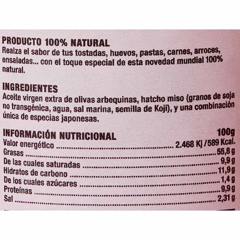 Miso original amb oli d'oliva verge The Misoil 125g 