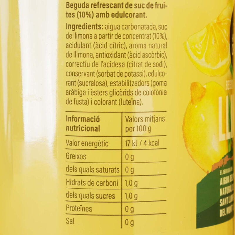 Refresc de llimona zero Ametller Origen 1L
