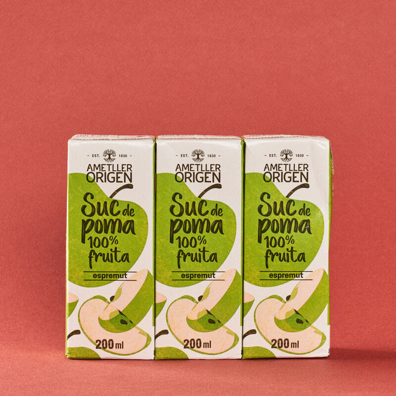 Zumo de manzana 100% exprimido Ametller Origen 200ml - pack 3uds.