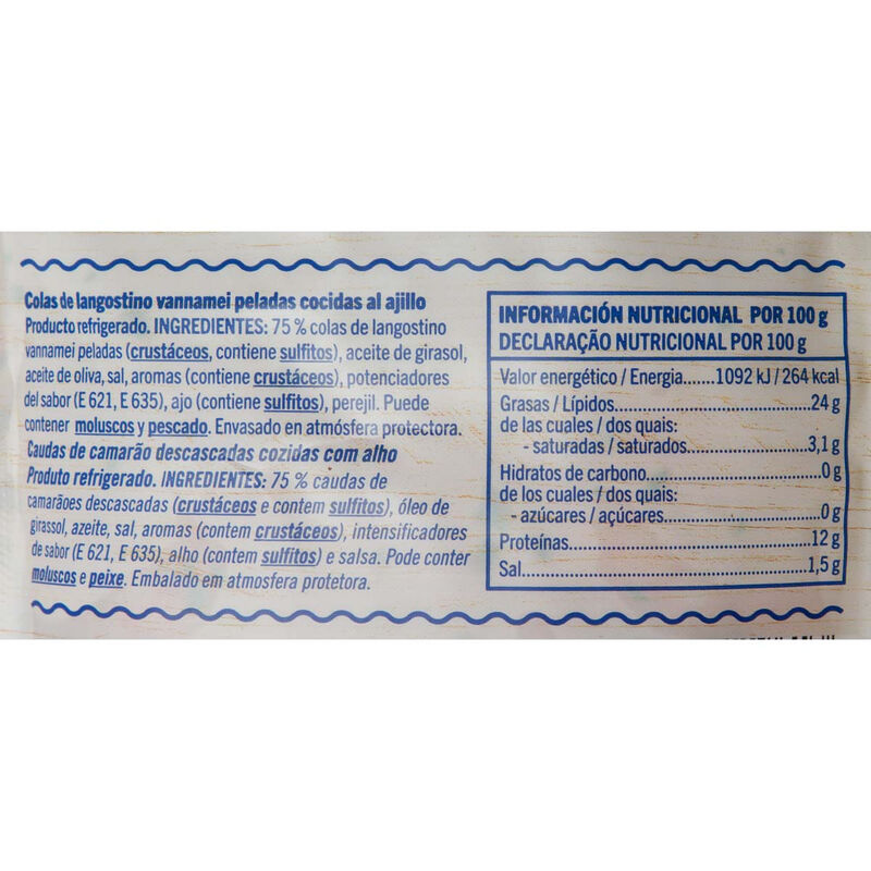 Llagostí a l'allet Aguinaga 105g 