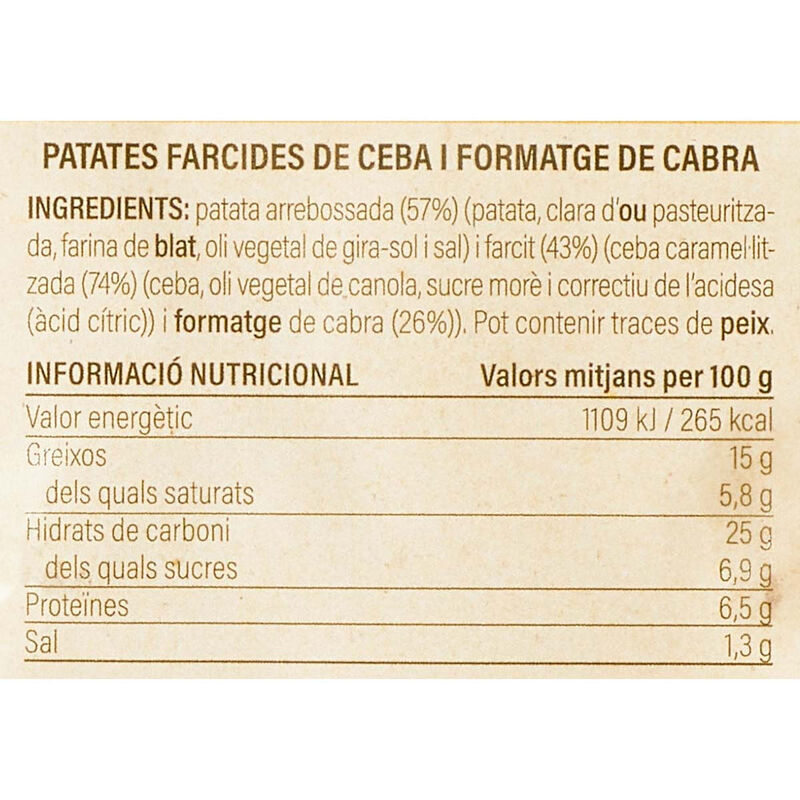 Patata d'Olot amb ceba i formatge Ametller Origen 108 g