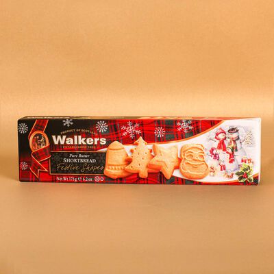 Galletas de mantequilla navideñas Shortbread Walkers 175g 