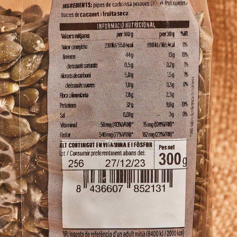 Pipas de calabaza Ametller Origen 300g 