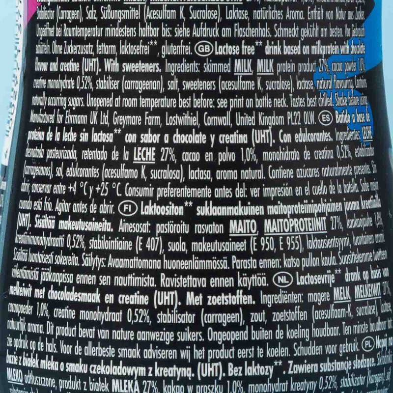 Beguda de xocolata amb proteïna i creatina Ehrmann 330ml