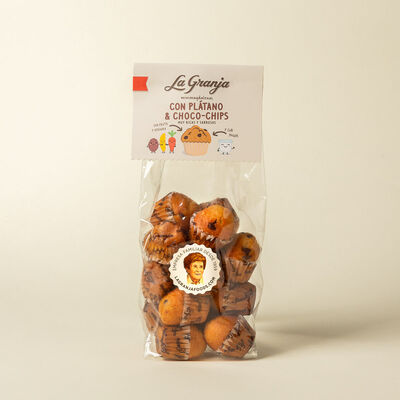 Magdalenas mini plátano La Granja 200g 