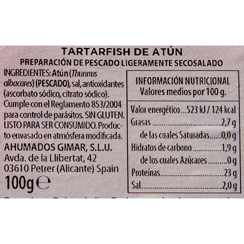 Tàrtar de tonyina GIMAR 100g 
