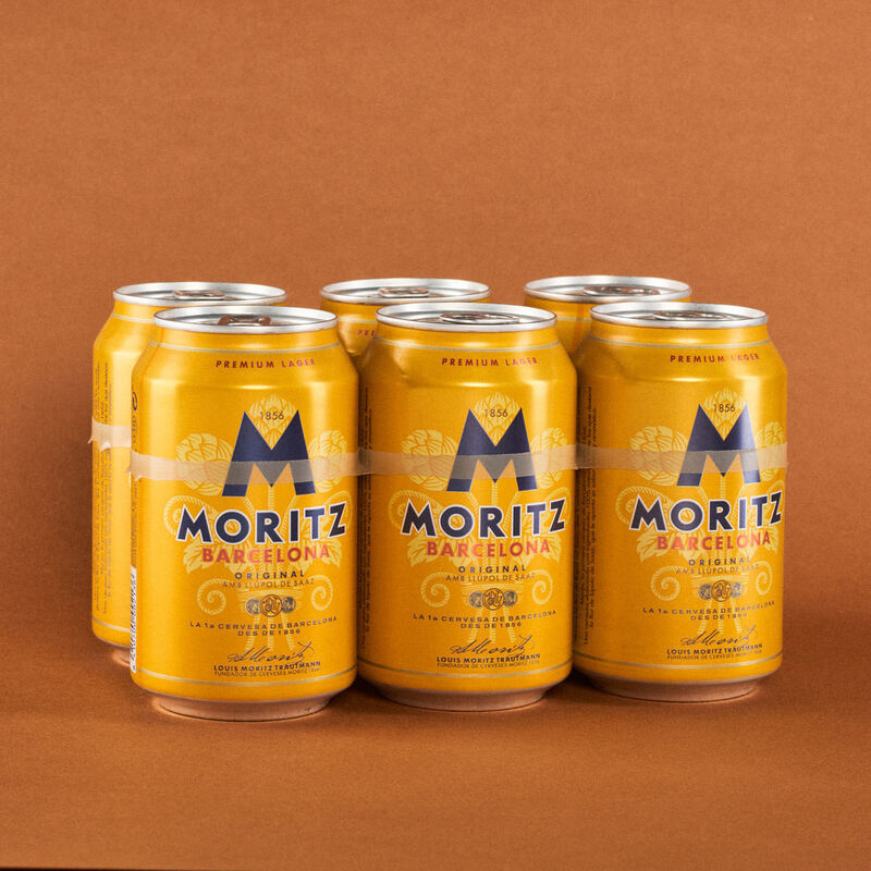 Cerveza en lata Original MORITZ 33cl - packs 6uds. 