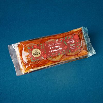 Torró de crema cremada i taronja Ametller Origen 200g 