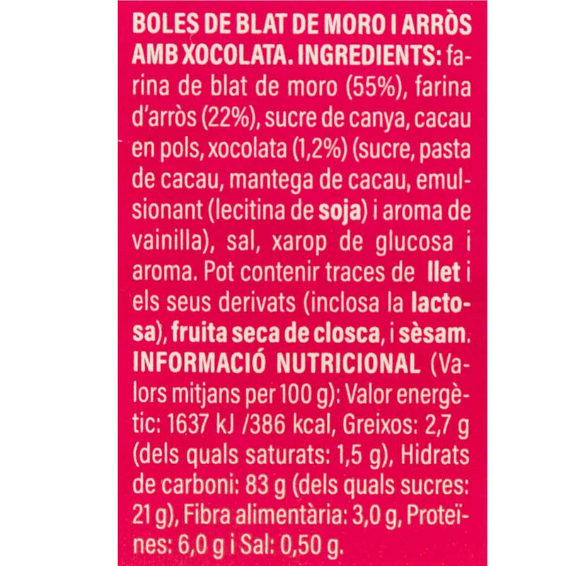 Bolas de chocolate sin gluten Ametller Origen 250g