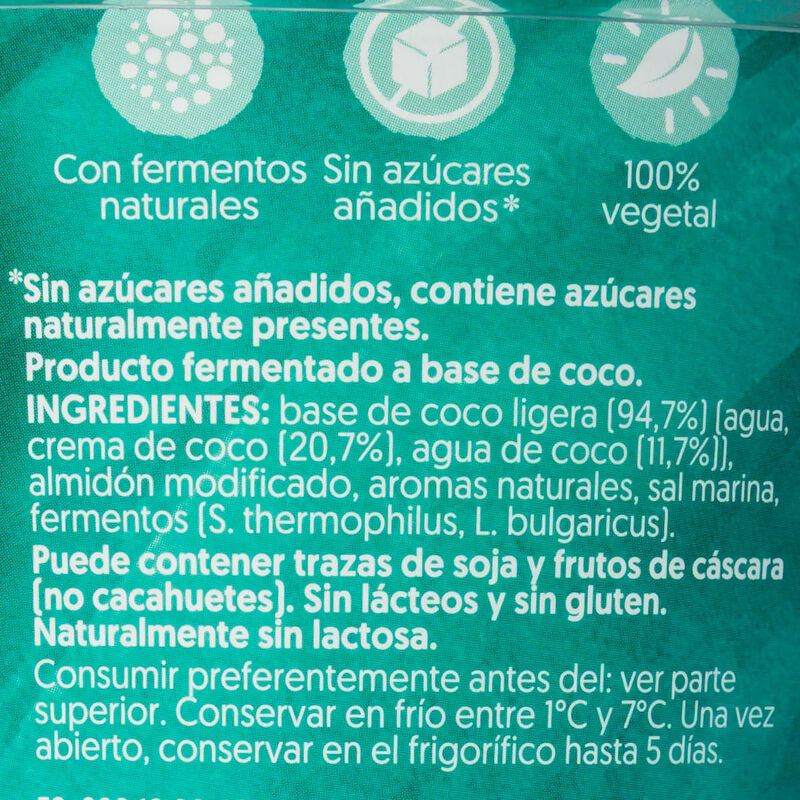 Producto vegetal bajo en azúcar ALPRO 350 g 