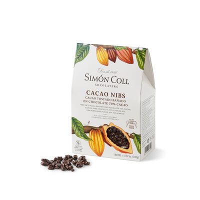 Cacao nibs choco 70% Simon Coll 100g 