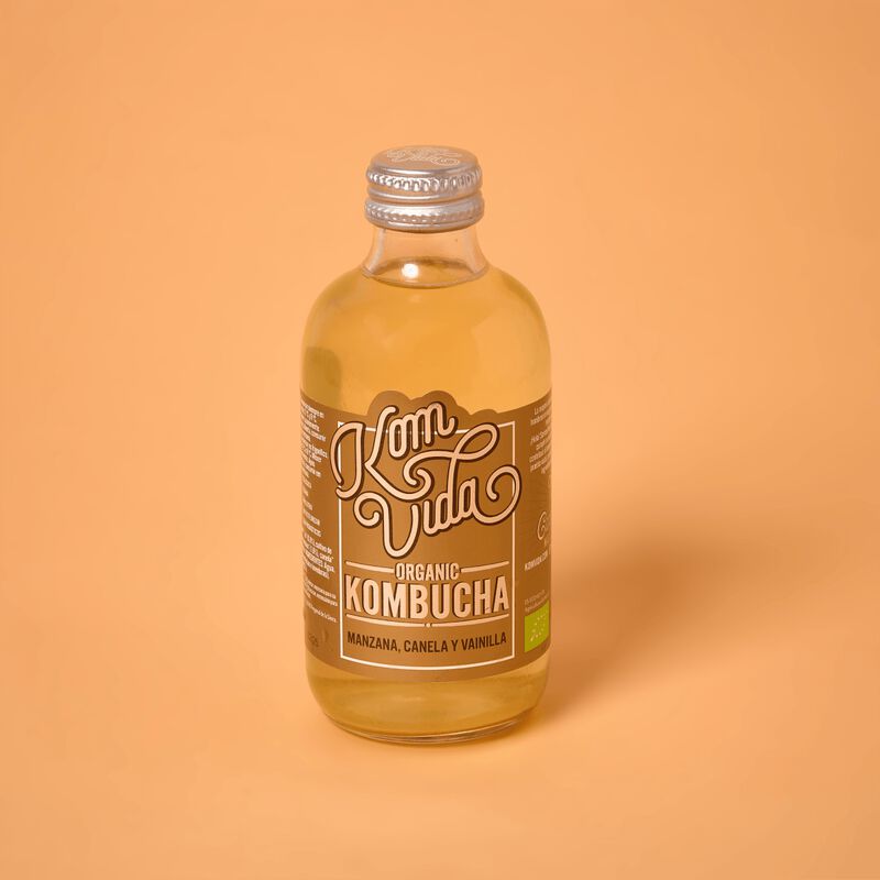 Kombutxa poma i canyella Komvida 250ml 