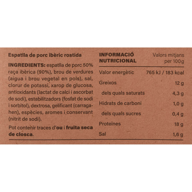 Paleta ibérica asada Ametller Origen 80g