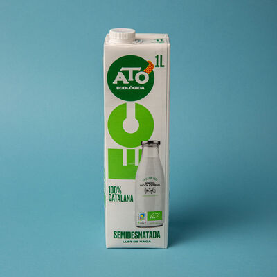 Leche ecológica semidesnatada ATO 1l 