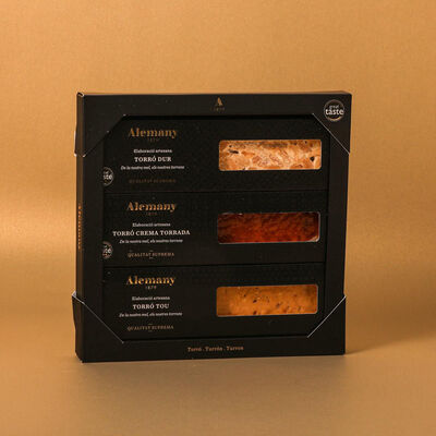 Lot amb 3 torrons premium Alemany 375g 