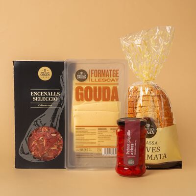 Lote Tostadas de jamón y queso 