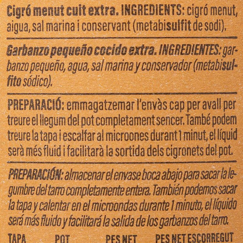 Cigró menut Ametller Origen 500g 