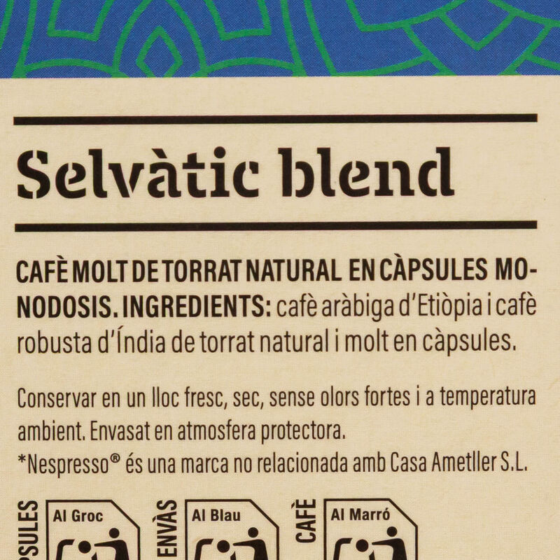 Cápsulas de café selvático Ametller Origen - 10uds.