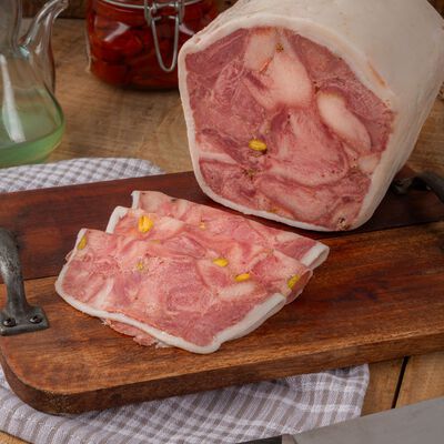 Cabeza jabalí con pistachos Ametller Origen 