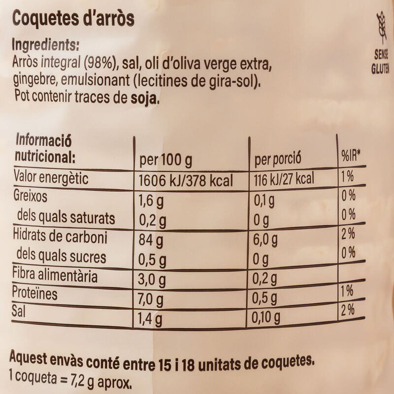 Tortitas de arroz Essencials 130g 