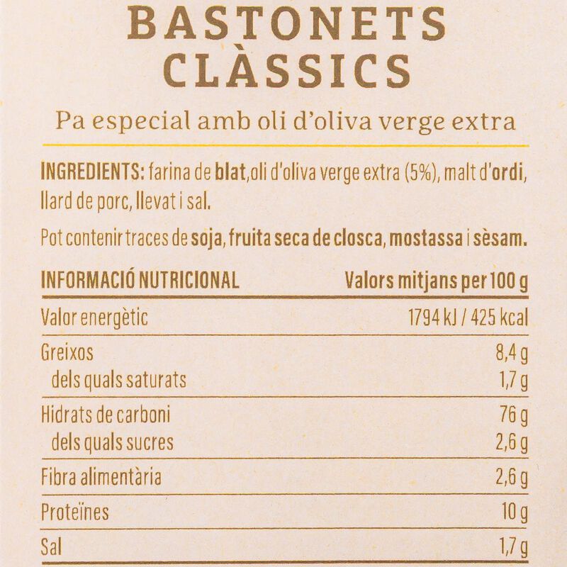 Bastonets clàssics Ametller Origen 120 g