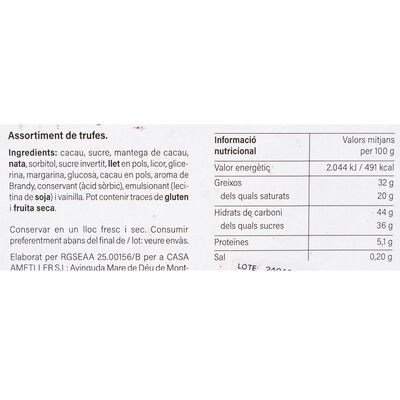 Estoig assotiment 3 trufes de xocolata Blanxart 380g 