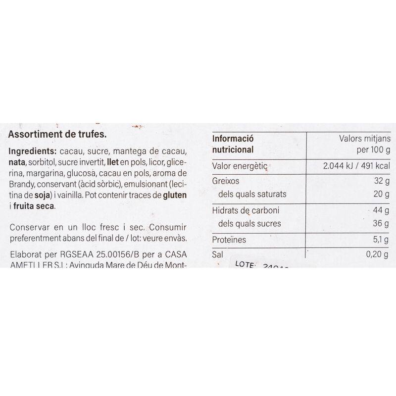 Estoig assotiment 3 trufes de xocolata Blanxart 380g 