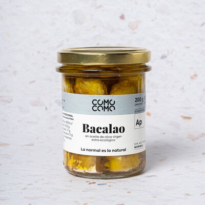Bacalao en aceite de oliva virgen extra Como Como Foods 130g 
