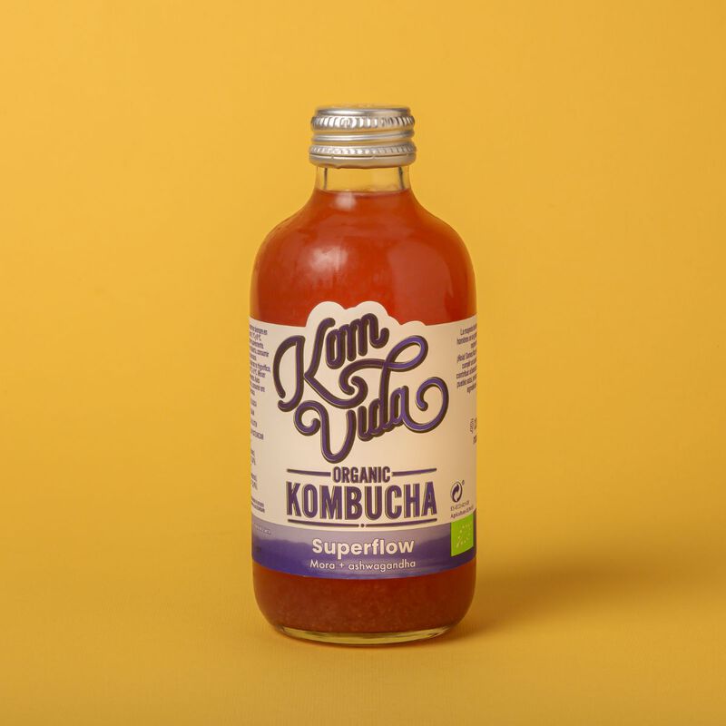 Kombucha de mora y ashwagandha Komvida 250ml