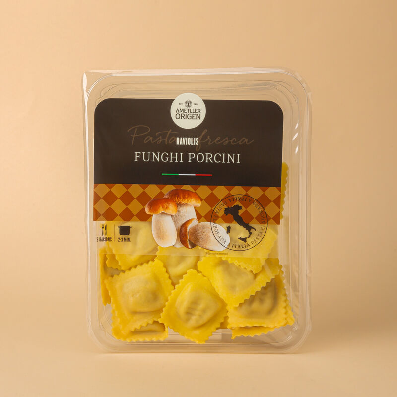 Ravioli de setas y beicon Ametller Origen 250g 