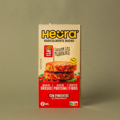 Burger de pimiento al chimichurri Heura 160g - 2uds. 