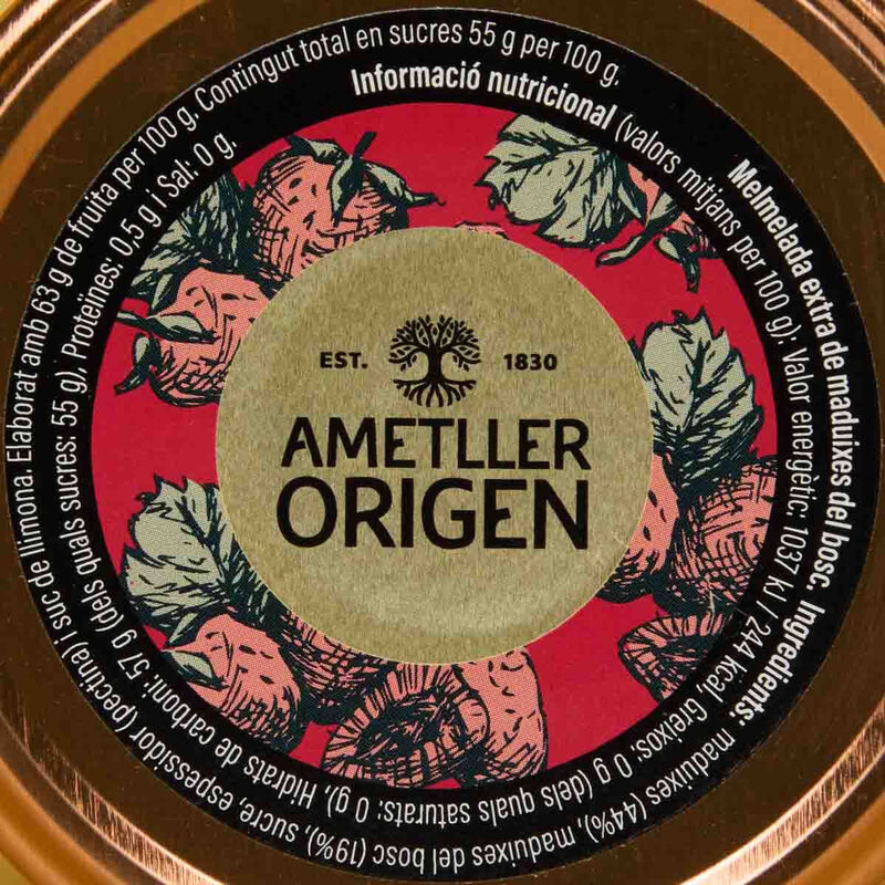 Melmelada de maduixes del bosc Ametller Origen 370g
