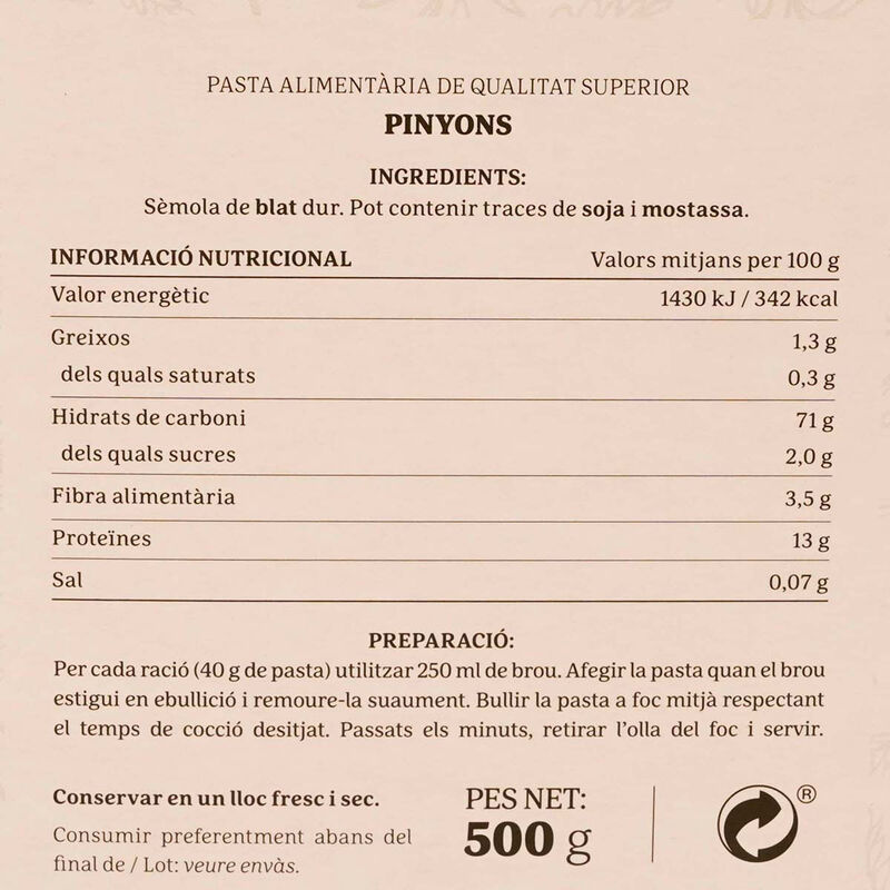Piñones Ametller Origen 500 g 