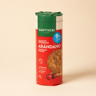 Galletas integrales con arándano 0% azucares añadidos Santiveri 190g 