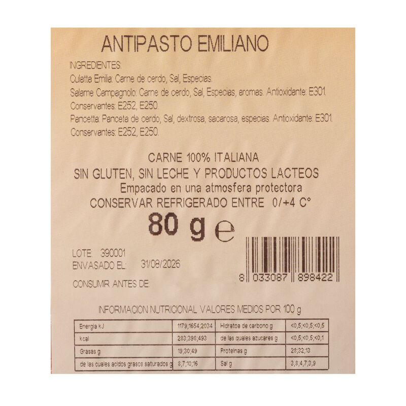 Antipasto Emiliano Peveri 80g 