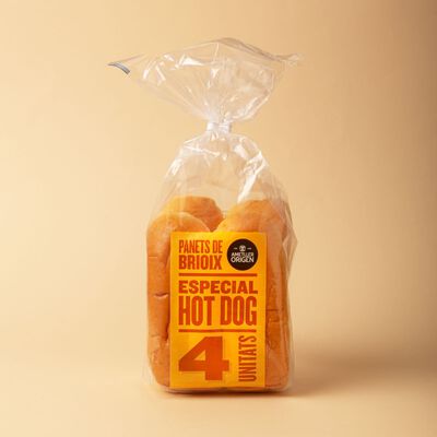 Pan Hot Dog de brioche Ametller Origen 220g - 4uds. 