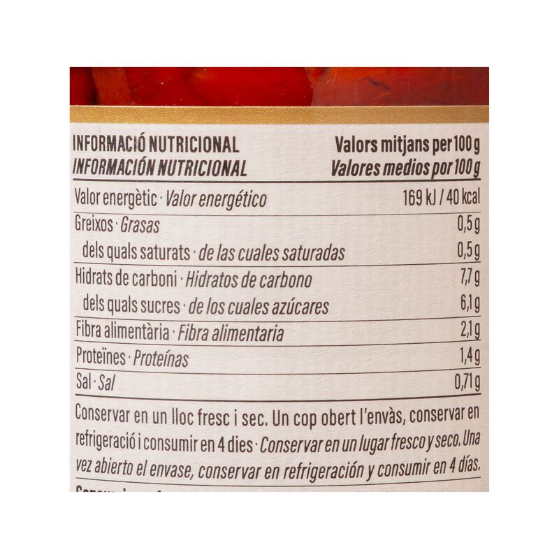 Pimiento del piquillo D.O. Ametller Origen 205g 